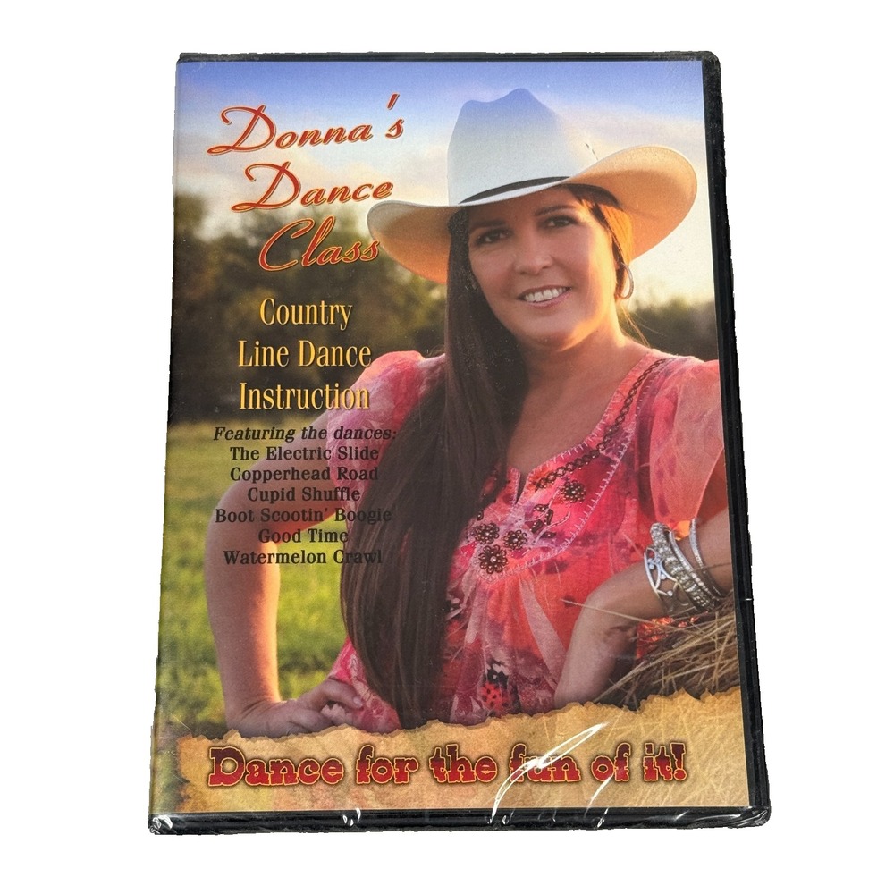 Donnas Dance Class Country Line Dancing Instruction DVD 2013 Bonus CD New Sealed